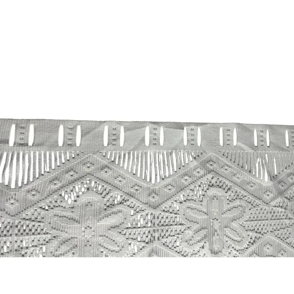 Set 4 Vintage Lace Valances Short Curtains Panels White Sheer Fringe Trim Daisy